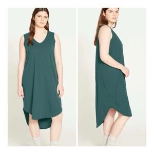 Universal Standard V-Neck Sleep Dress Pajamas Cotton Lightweight Med (US18-20)